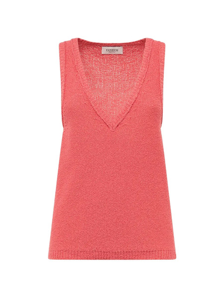  Laneus V-neck Tank Top - Pink 