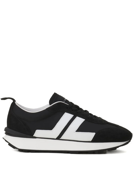  Lanvin Bumpr Stripe-panel Sneakers - Black 