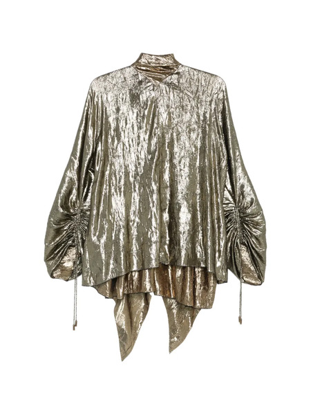  Lanvin Button Asymmetric Top - Gold 