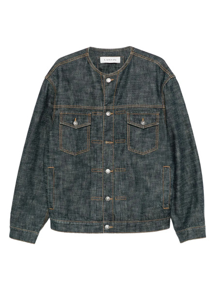  Lanvin Buttoned Denim Jacket - Blue 