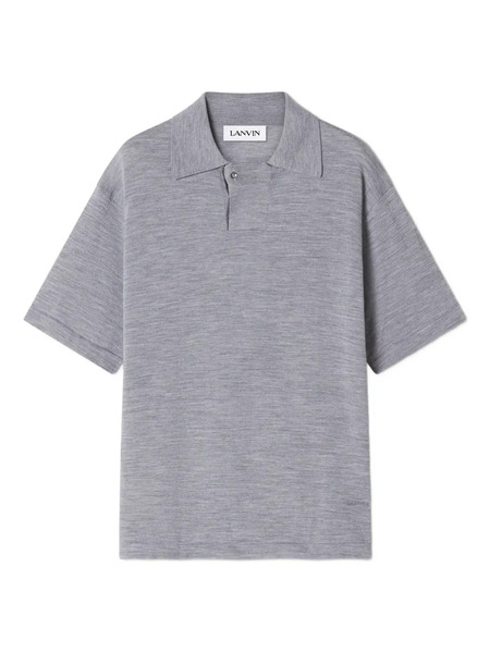  Lanvin Buttoned Polo Shirt - Grey 