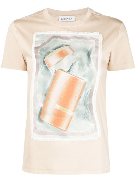  Lanvin Classic Scratch & Sniff T-shirt - Neutrals 