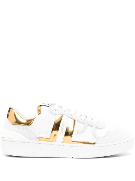  Lanvin Clay Leather Sneakers - White 