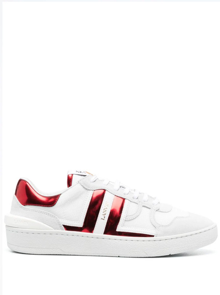  Lanvin Clay Leather Sneakers - White 