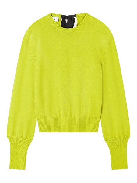  Lanvin Crew-neck Long-sleeve Sweater - Green 