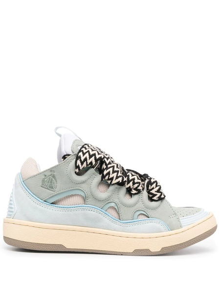  Lanvin Curb Lace-up Sneakers - Blue 