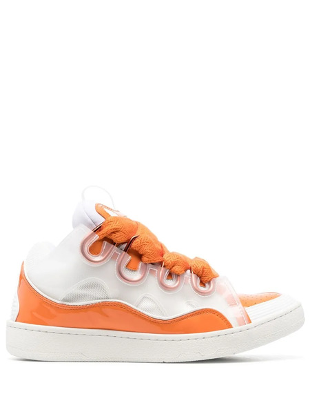  Lanvin Curb Multi-panel Sneakers - White 