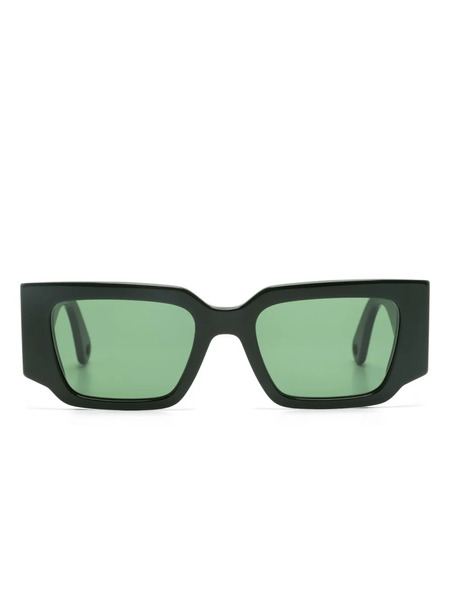  Lanvin Curb Rectangle-frame Sunglasses - Green 