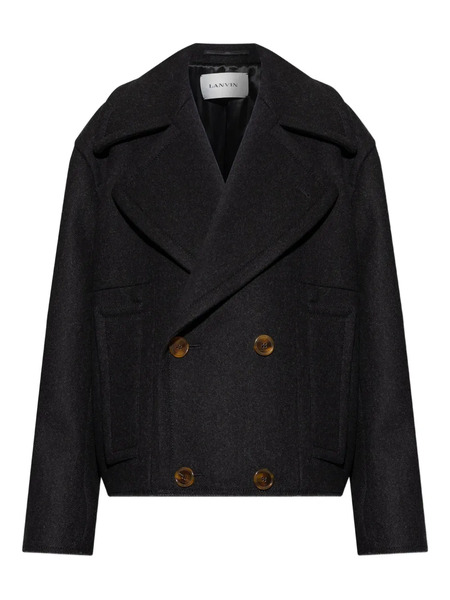  Lanvin Double-breasted Button Jacket - Grey 