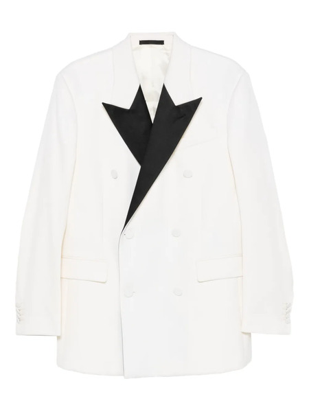  Lanvin Double-breasted Peak-lapel Blazer - Neutrals 