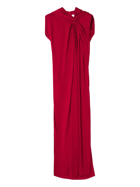  Lanvin Draped Maxi Dress - Red 