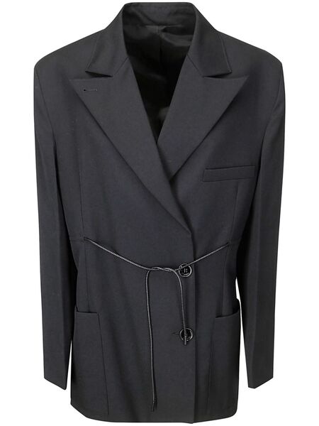  Lanvin Drawstring Waist Blazer - Black 