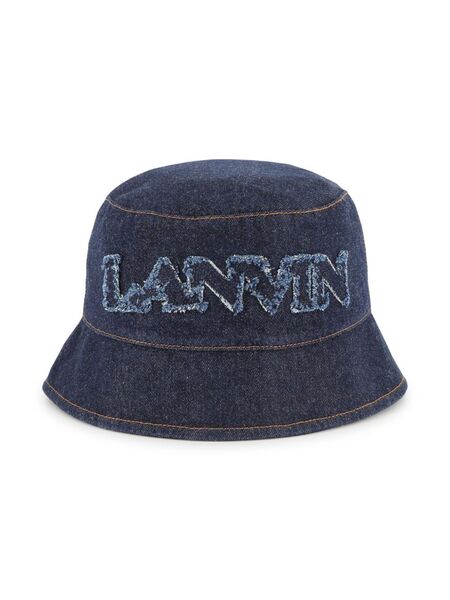  Lanvin Enfant Denim Bucket Hat - Blue 