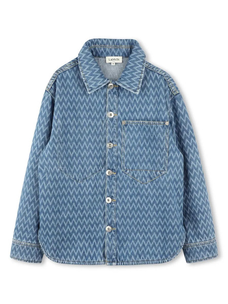  Lanvin Enfant Denim Shirt - Blue 