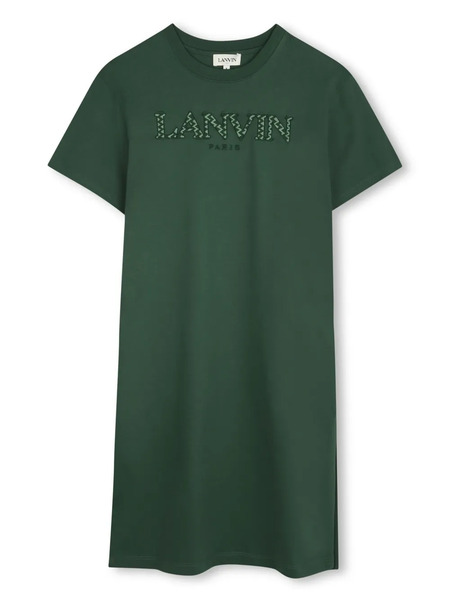 Lanvin Enfant Logo-patch Dress - Green 