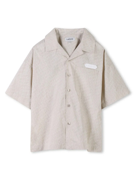  Lanvin Enfant Logo-print Shirt - Neutrals 