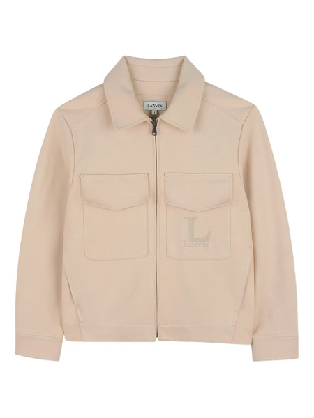  Lanvin Enfant Pocket Zip Jacket - Neutrals 