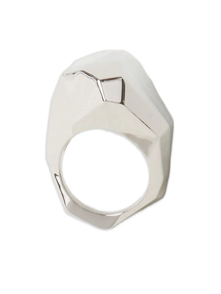  Lanvin Faceted Ring - Silver 