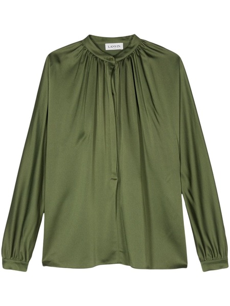  Lanvin Flared Blouse - Green 