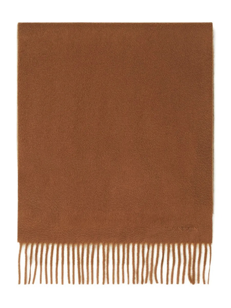  Lanvin Fringed Wool Scarf - Neutrals 