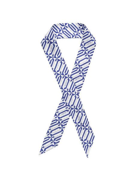  Lanvin Geometric Pattern Scarf - White 
