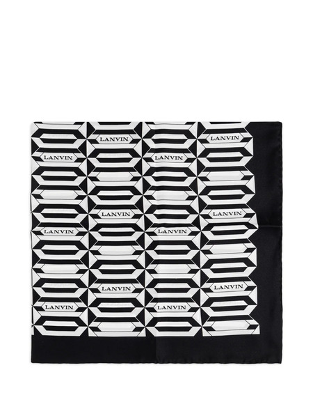  Lanvin Geometric-print Scarf - White 