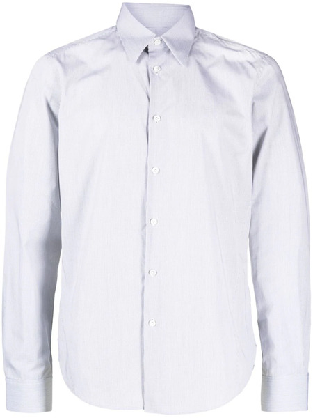  Lanvin Grid-pattern Cotton Shirt - Grey 