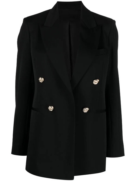  Lanvin Jewel-buttons Open-front Blazer - Black 