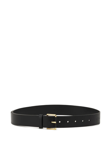  Lanvin Leather Buckle Belt - Black 
