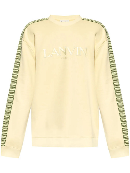  Lanvin Logo-embroidered Sweatshirt - Yellow 