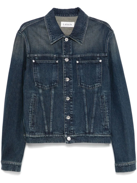  Lanvin Logo-patch Jacket - Blue 