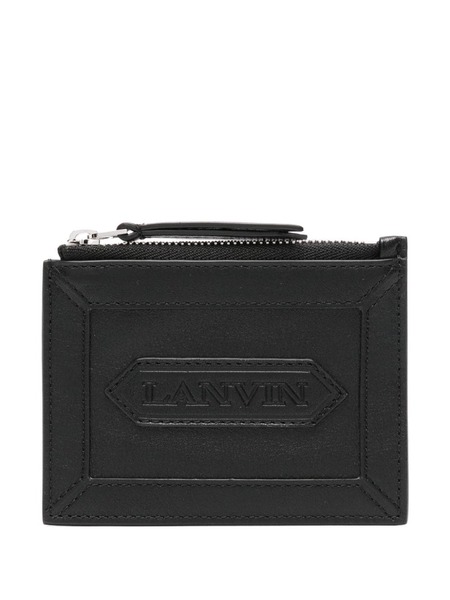  Lanvin Logo-patch Wallet - Black 