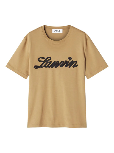  Lanvin Logo-print T-shirt - Neutrals 