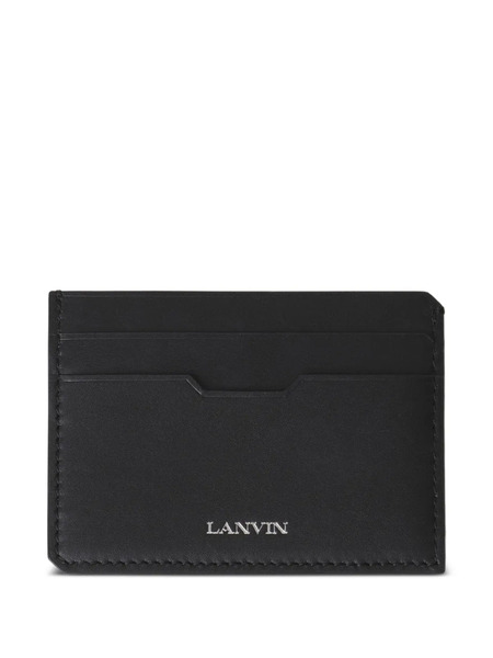  Lanvin Logo-stamp Card Holder - Black 