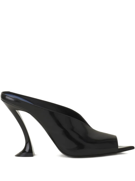  Lanvin Midnight Step Sculpted-heel Sandals - Black 