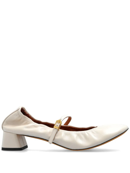  Lanvin 40mm Leather Pumps - Neutrals 