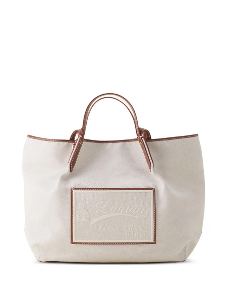  Lanvin Panelled Tote Bag - Neutrals 