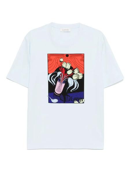  Lanvin Printed T-shirt - Blue 