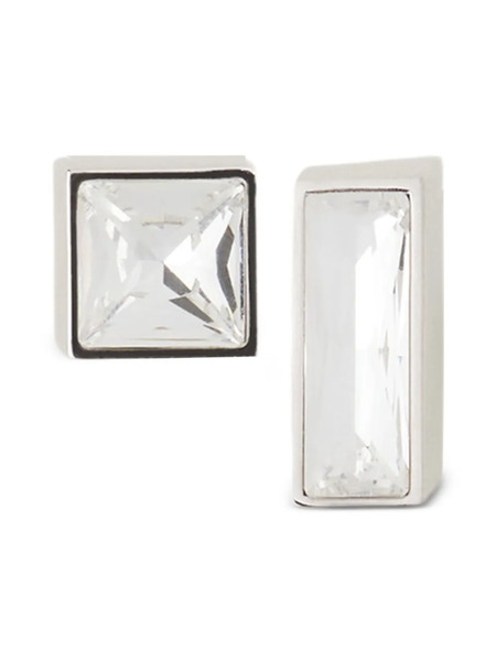  Lanvin Rectangle Stud Earrings - Silver 