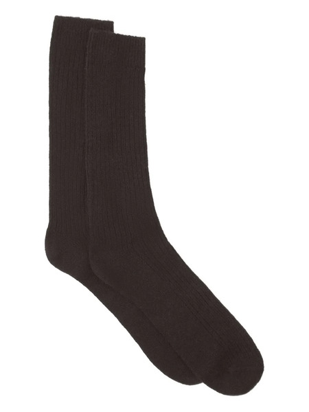  Lanvin Ribbed-knit Socks - Brown 