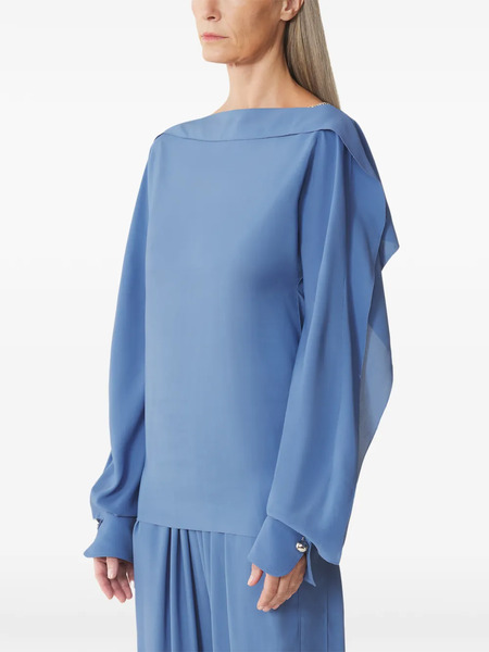  Lanvin Ruffle-detail Blouse - Blue 