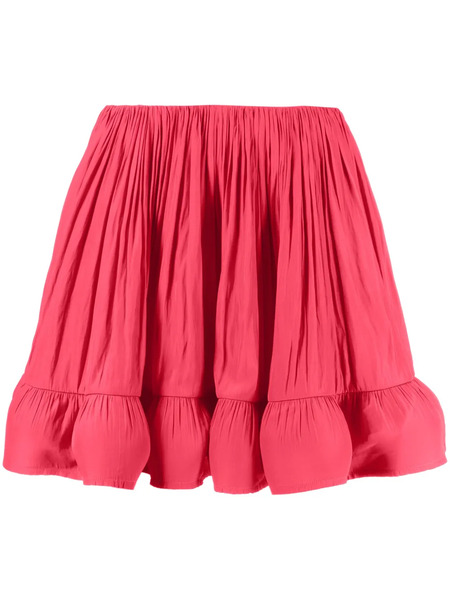  Lanvin Ruffled Flared Miniskirt - Pink 