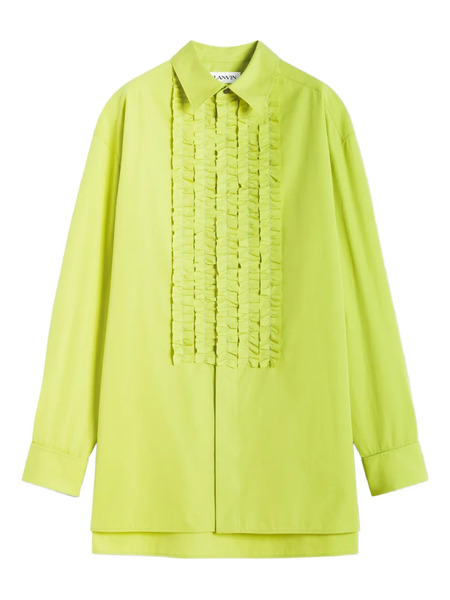 Lanvin Ruffled Shirt - Yellow 