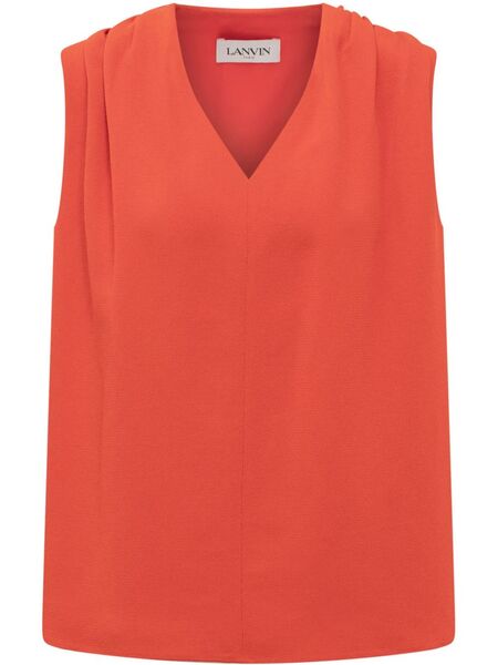  Lanvin Silk-blend Top - Red 