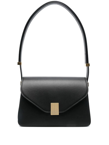  Lanvin Studded Leather Shoulder Bag - Black 