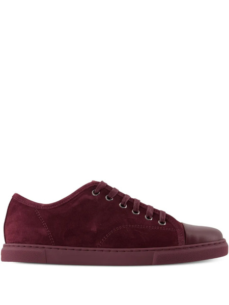  Lanvin Suede Leather Sneakers - Red 