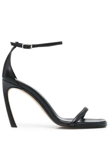  Lanvin Swing Leather Sandals - Black 