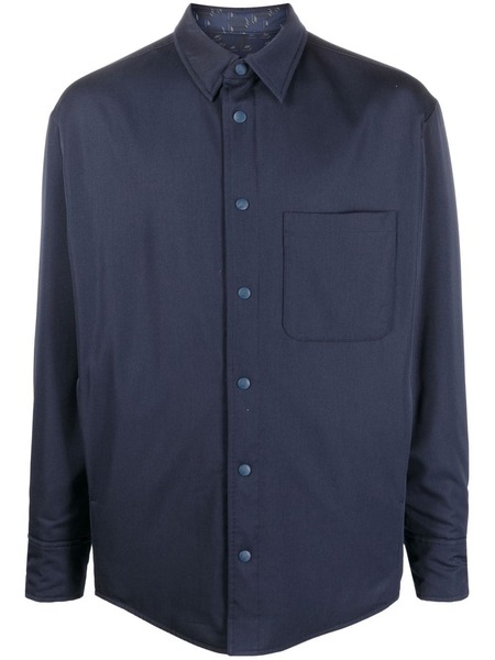  Lanvin Virgin-wool Shirt Jacket - Blue 