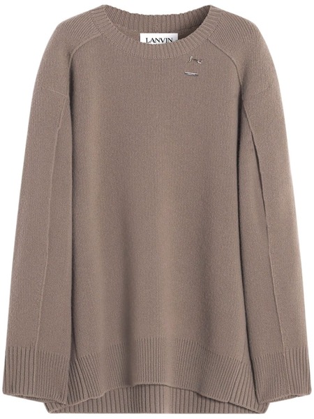  Lanvin Wool-cashmere Oversize Jumper - Brown 