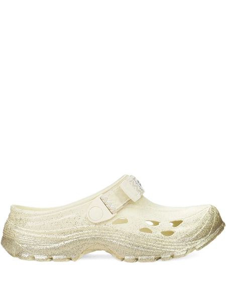  Lanvin X Suicoke Curb Glittered Clogs - Neutrals 